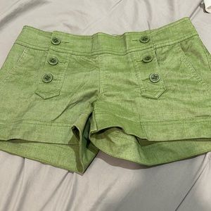 Green shorts